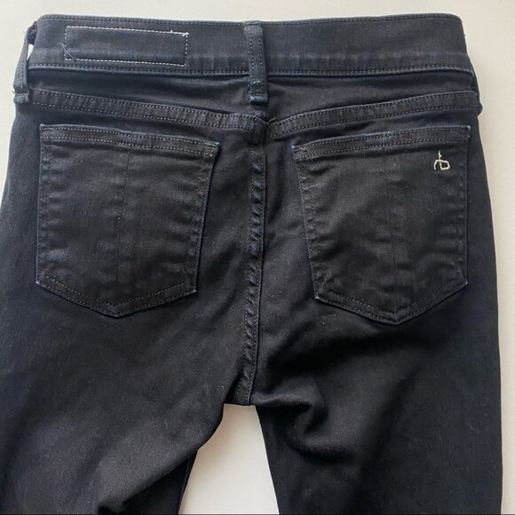 rag & bone | Capri Skinny in Blue/Black‎ Coal Wash - Picture 6 of 12